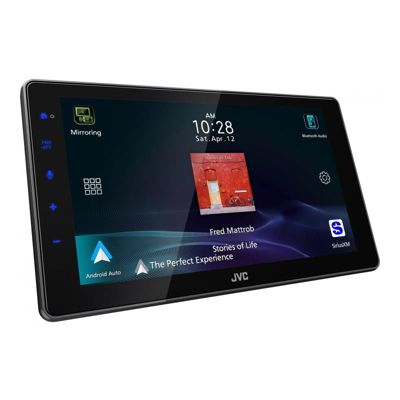JVC KWZ900W Digital Media Receiver with 9-Inch Floating Screen and Apple CarPlay/Android Auto Compatibility