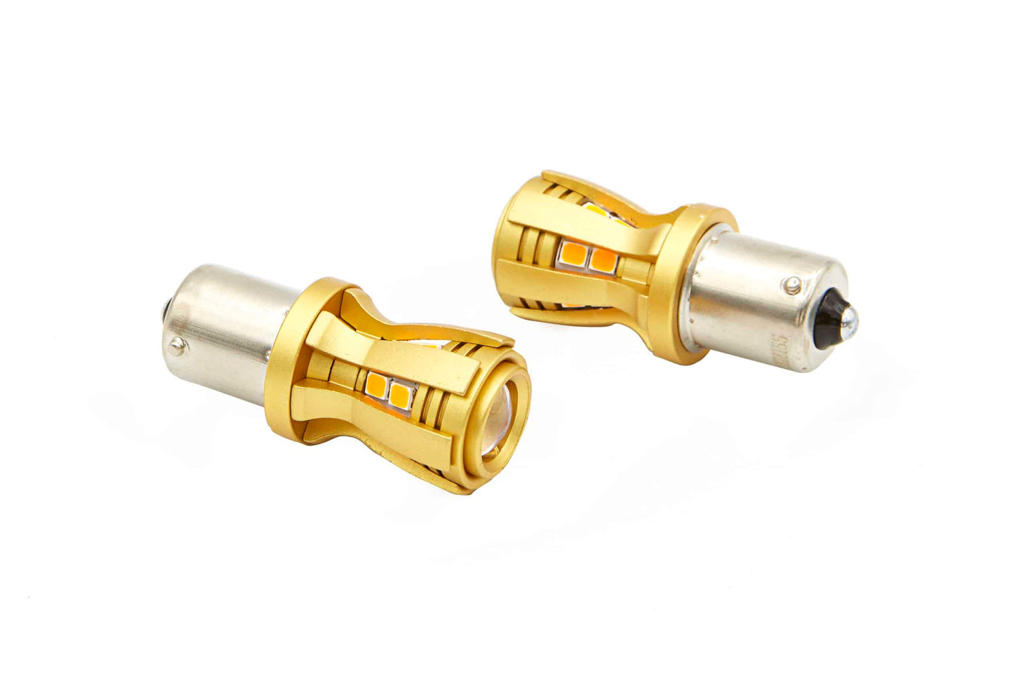 Lucas Lighting - BAU15 Amber Mini Bulb Pair - LED Mini Bulb Sets:M-BAU15SA