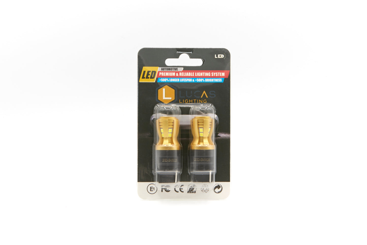 Lucas Lighting - 3156 White Mini Bulb Pair - LED Mini Bulb Sets:M-3156W