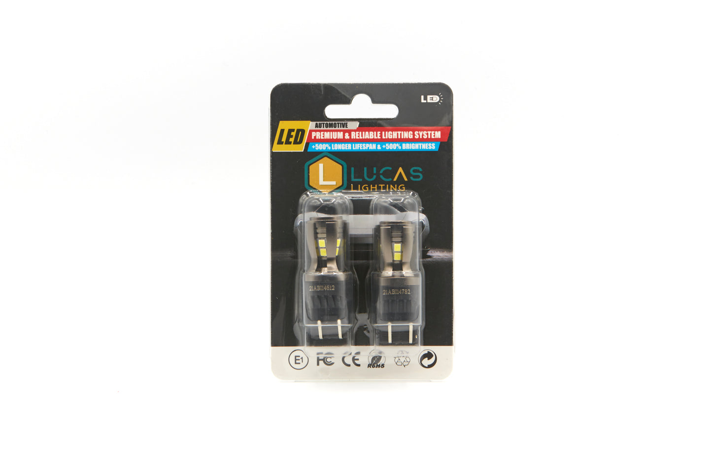 Lucas Lighting - 7443 White Mini Bulb Pair - LED Mini Bulb Sets:M-7443W