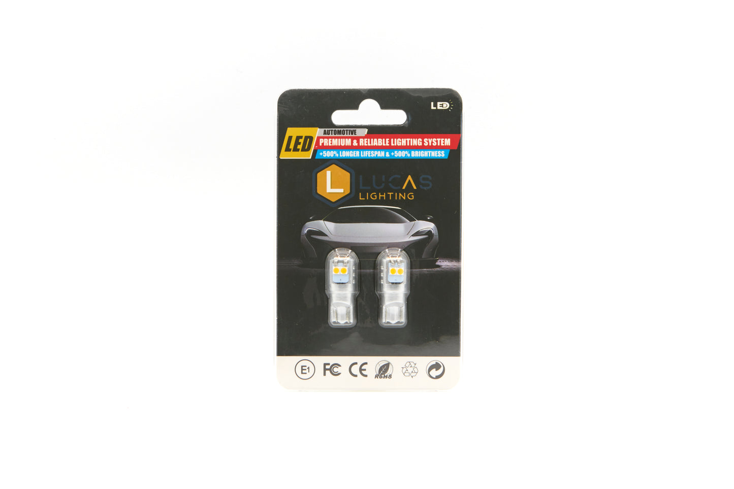 Lucas Lighting - T10 194 6 LED Canbus Bulb (White) - L-T106