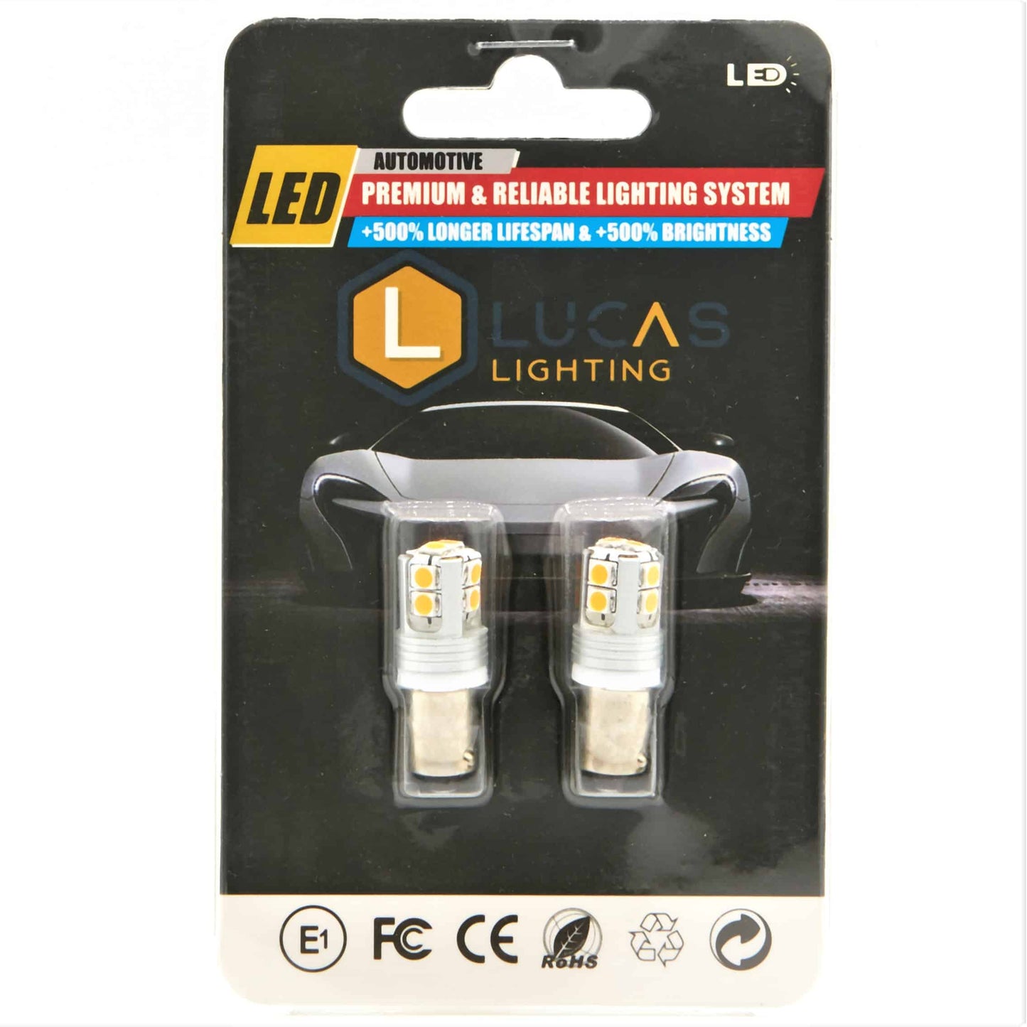 Lucas Lighting - T4W/BA9S LED Canbus Bulb (White) Also Fits BAX9S and BAY9S - L-T4W/BA9S-W