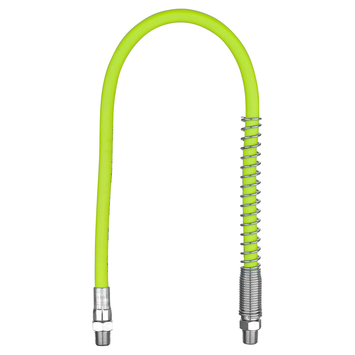 Flexzilla L2955FZSP Grease Hose with Spring Guard, 1/8 in. x 18 in., 1/8 in. MNPT Ends