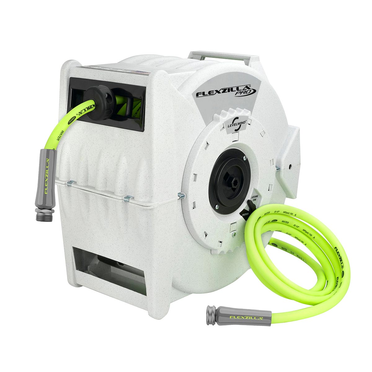 Flexzilla L8340FZ Retractable Water Hose Reel with Levelwind Technology, 1/2 in. x 70 ft.