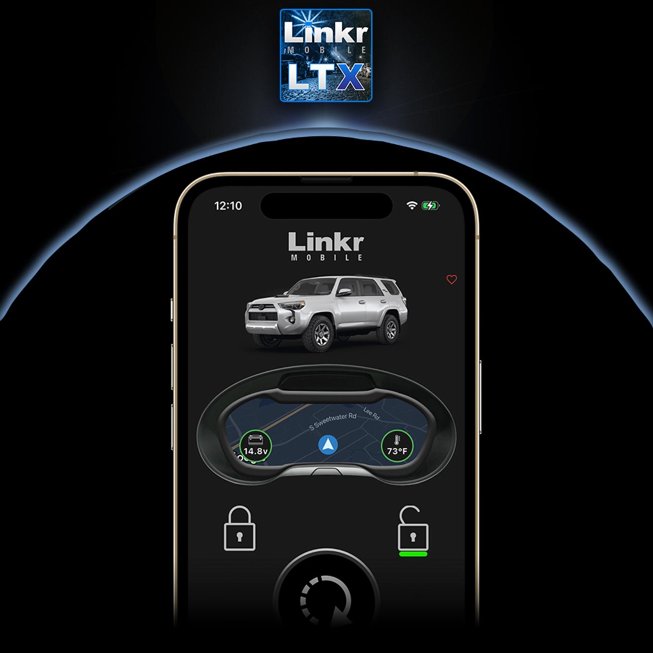 Excalibur Alarms Omega Smart Phone Interface - Lock, Unlock, Start, Stop, GPS Locate & More