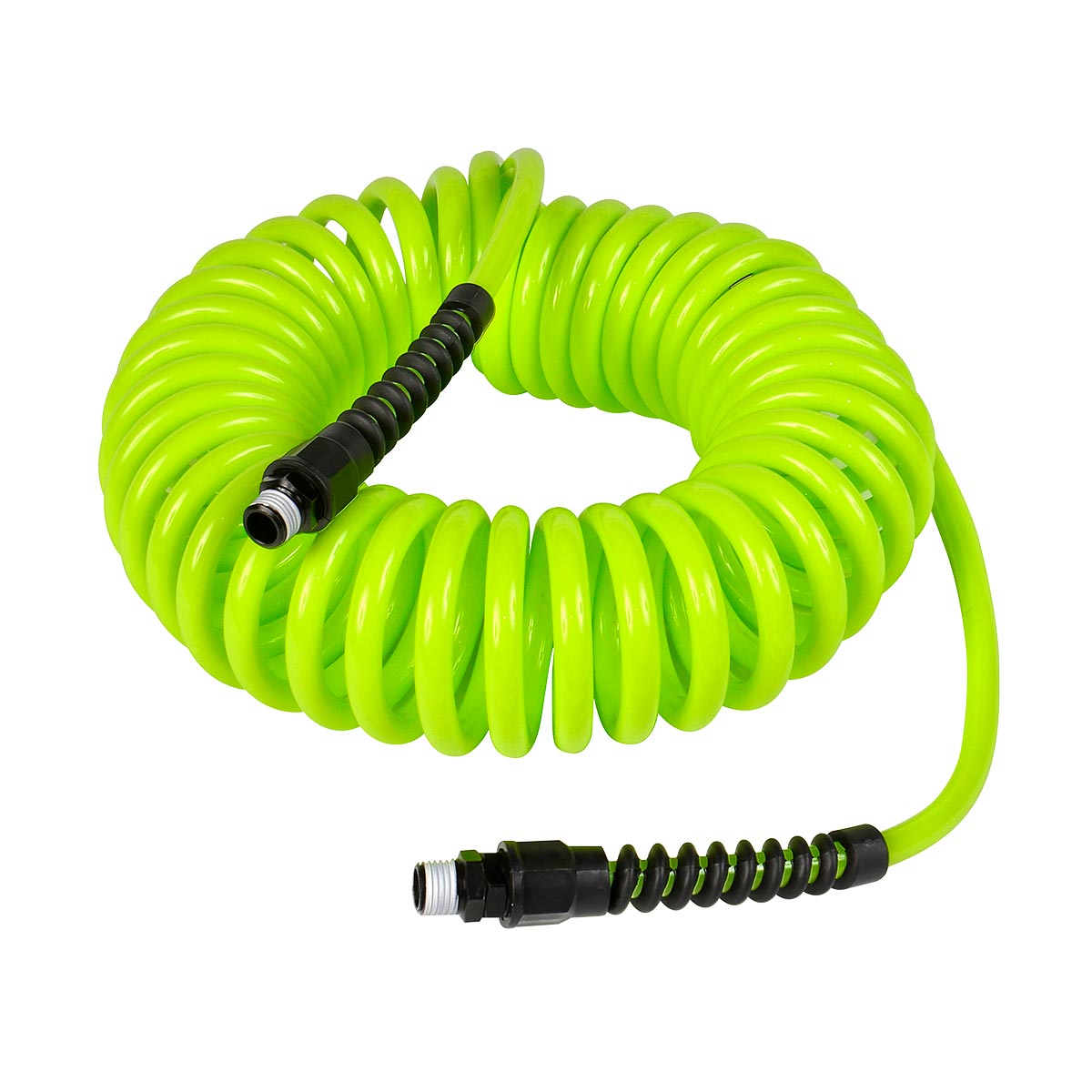 Flexzilla LP1425AFZ 1/4-Inch x 25-Foot Polyurethane Recoil Air Hose with 1/4-Inch MNPT Fittings