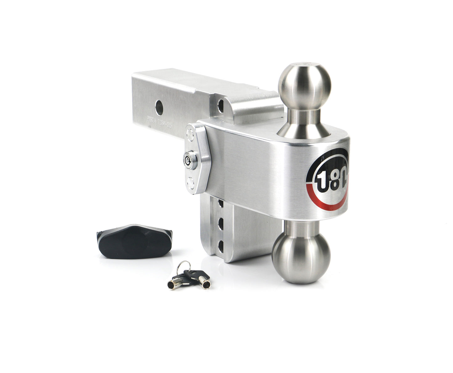 Weigh Safe - LTB4-2.5 - Trailer Hitch - 180 Hitch Stainless Steel Ball 4" Drop Hitch with 2.5" Shank - P/N: LTB4-2.5