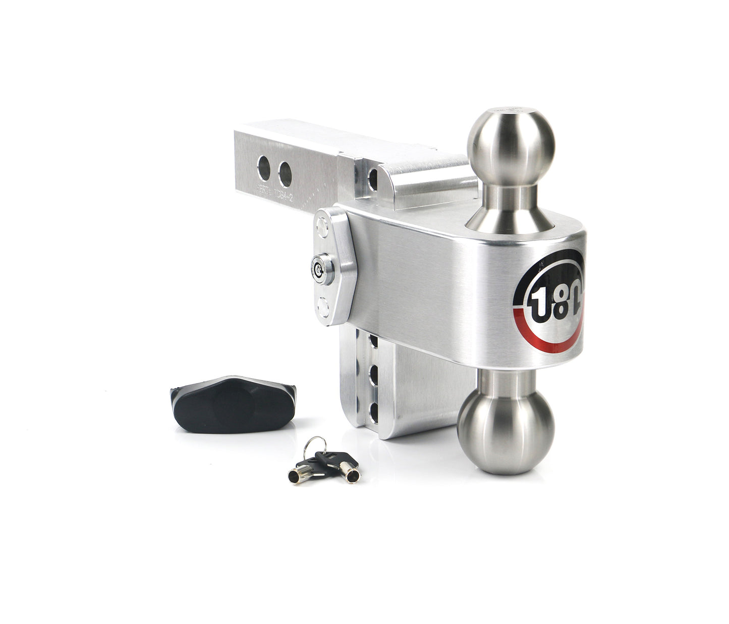 Weigh Safe - LTB4-2 - Trailer Hitch - 180 Hitch Stainless Steel Ball 4" Drop Hitch with 2" Shank - P/N: LTB4-2