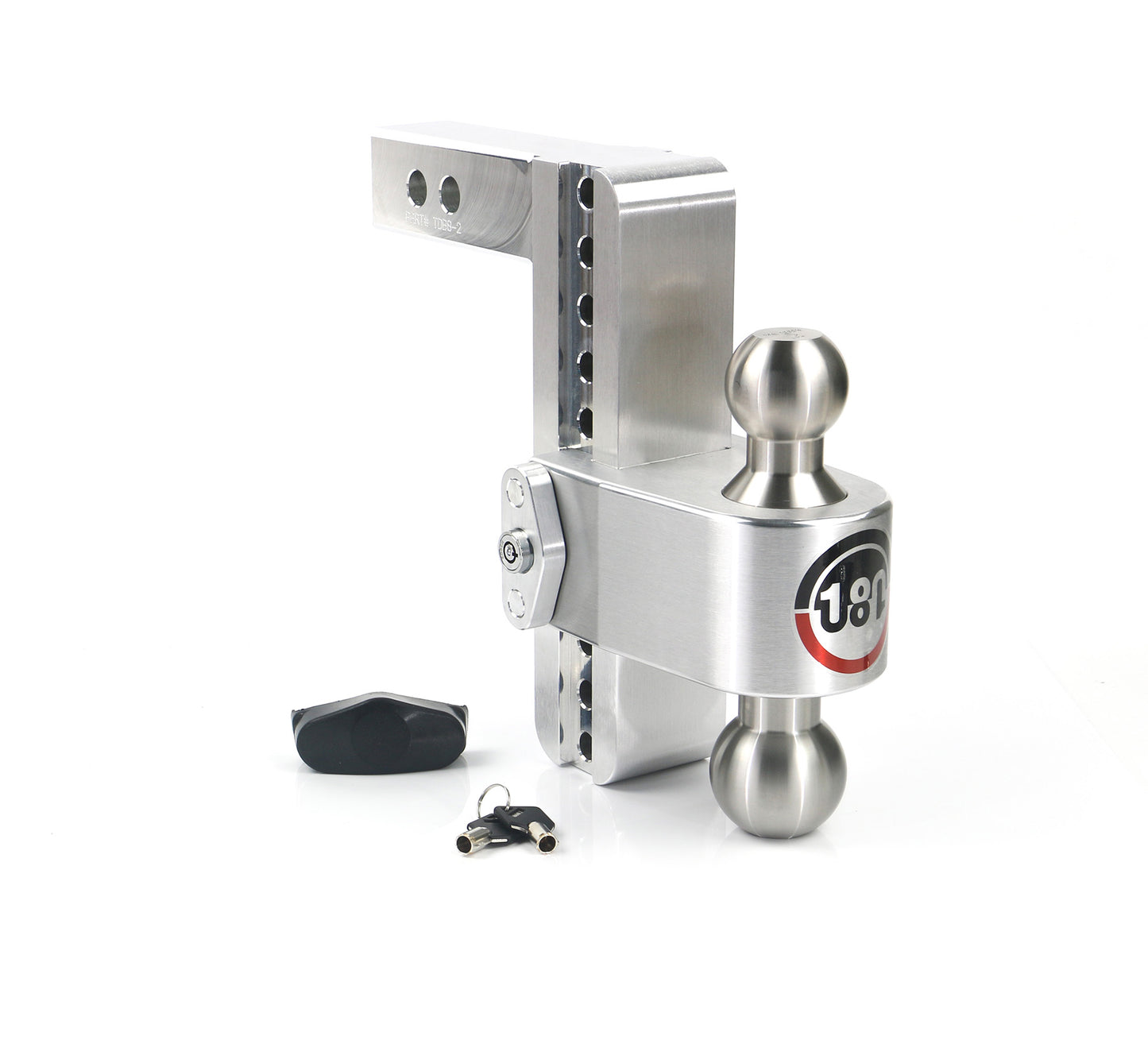 Weigh Safe - LTB8-2 - Trailer Hitch - 180 Hitch Stainless Steel Ball 8" Drop Hitch with 2" Shank - P/N: LTB8-2