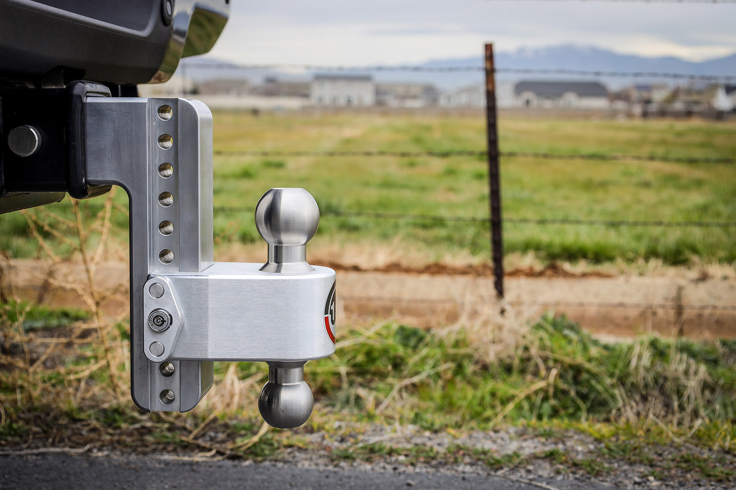 Weigh Safe - LTB8-3 - Trailer Hitch - 180 Hitch Stainless Steel Ball 8" Drop Hitch with 3" Shank - P/N: LTB8-3