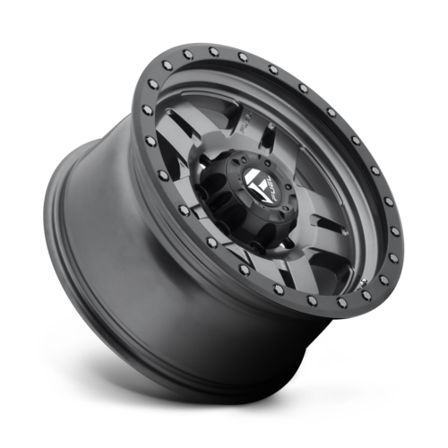 Fuel 1PC D558 Anza 15x8 Wheel, 5x4.5 Bolt Pattern, -18 Offset, Matte Gunmetal Black Bead Ring