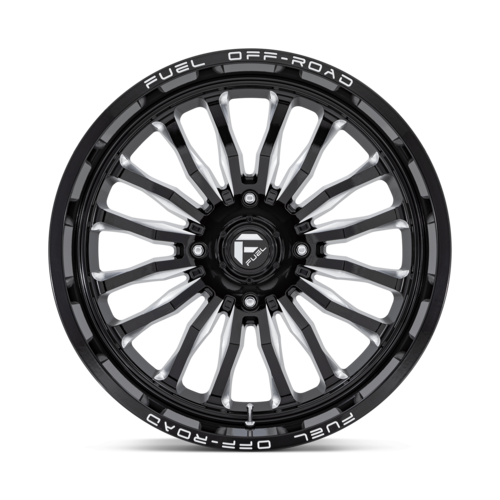Fuel UTV D821 ARC UTV 22x7 Wheel, 4x156 Bolt Pattern, Gloss Black Milled