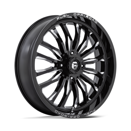 Fuel UTV D821 ARC UTV 24-Inch Gloss Black Milled Wheel, 4x156 Bolt Pattern, +13 Offset