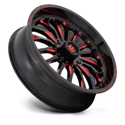 D822 22X7 4X137 G-BLK MILL-RED 13MM