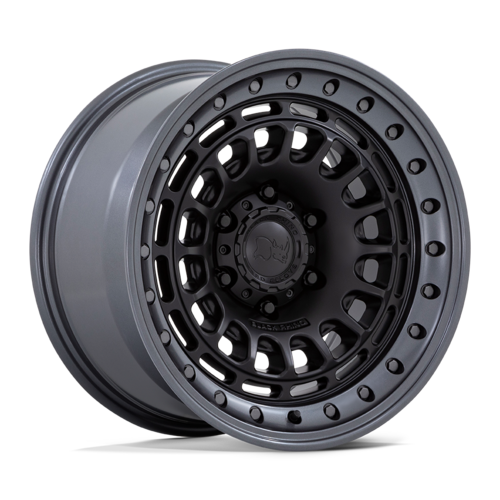 BR014 17X9 6X5.5 M-BLK-GNMTL -12MM