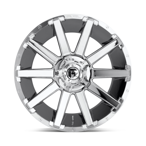 Fuel 1PC D614 Contra 20x10 Chrome Wheel, 8x170 Bolt Pattern, -18 Offset