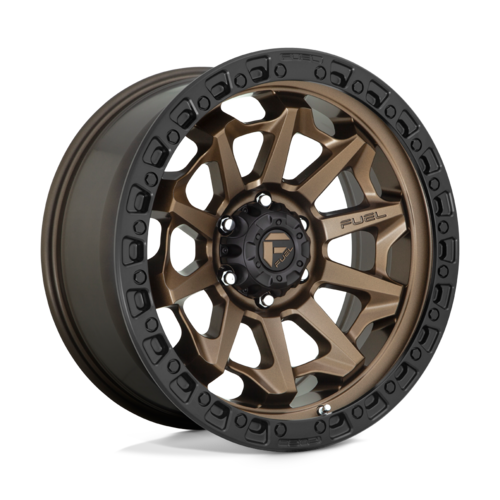 Fuel 1PC D696 COVERT 18x9 Matte Bronze Wheel with Black Bead Ring, 5x127 Bolt Pattern, +1 Offset