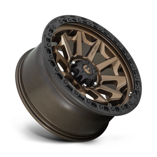 Fuel 1PC D696 COVERT 18x9 Matte Bronze Wheel with Black Bead Ring, 5x127 Bolt Pattern, +1 Offset