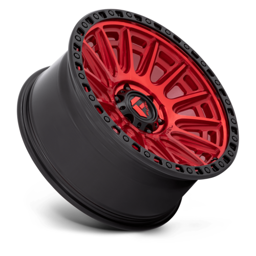 Fuel 1PC D834 Cycle 20x9 Wheel, 6x5.5 Bolt Pattern, +1 Offset, Candy Red with Black Ring
