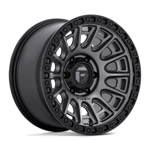Fuel 1PC D835 CYCLE 17x9 Wheel, 6x5.5 Bolt Pattern, +1 Offset, Matte Gunmetal with Black Ring