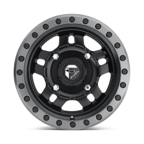 Fuel UTV D557 Anza UTV 14x7 4x137 Matte Black Gunmetal Ring Wheel, +38 Offset