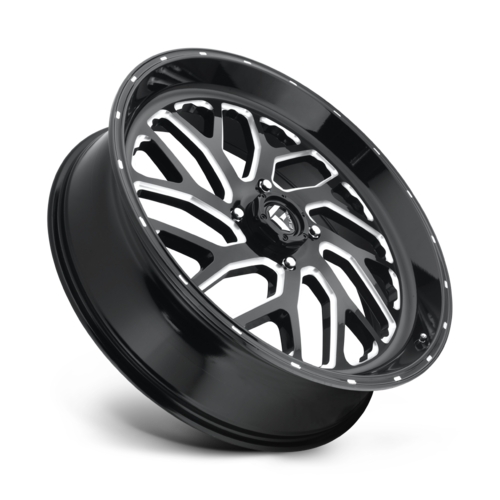 Fuel UTV D581 Triton UTV 24x7 4x137 Gloss Black Milled Wheel, +13 Offset