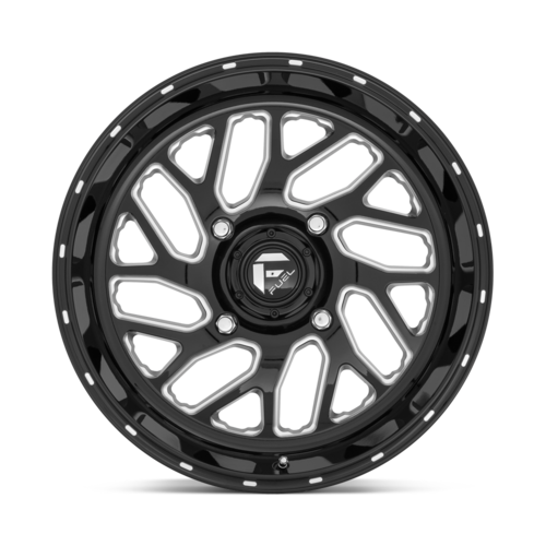 Fuel UTV D581 Triton UTV 18x7 4x137 Gloss Black Milled Wheel