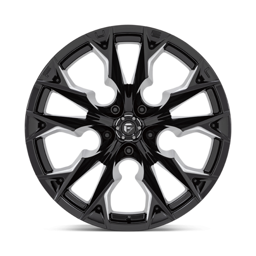 Fuel 1PC D803 Flame 22x12 Gloss Black Milled Wheel, 5x5.0 Bolt Pattern, -44 Offset