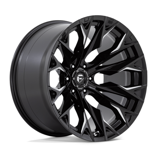 Fuel 1PC D803 Flame 22x12 Gloss Black Milled Wheel, 6x135 Bolt Pattern, -44 Offset
