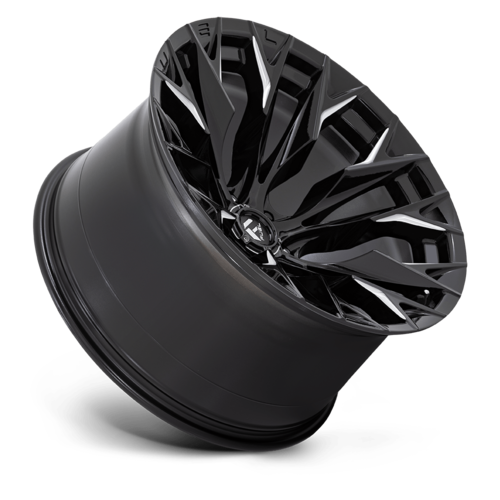Fuel 1PC D803 Flame 22x12 Gloss Black Milled Wheel, 6x135 Bolt Pattern, -44 Offset