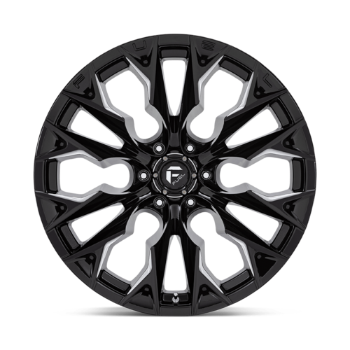 Fuel 1PC D803 Flame 22x12 Gloss Black Milled Wheel, 6x135 Bolt Pattern, -44 Offset