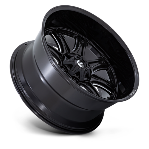 Fuel 1PC Darkstar Gloss Black Milled 22x9 Wheel, 8x6.5 Bolt Pattern, +1 Offset