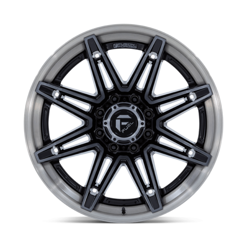 Fuel 1PC FC401 Brawl 24x12 8x170 -44 Gloss Black Brushed Dark Tint Wheel