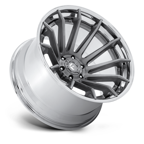 Fuel 1PC FC403 Burn 20x10 6x135 Wheel, -18 Offset, Platinum with Chrome Lip