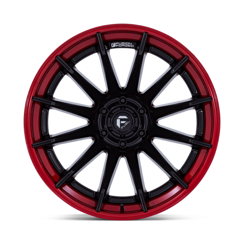 Fuel 1PC FC403 BURN 22-Inch Matte Black Wheel with Candy Red Lip