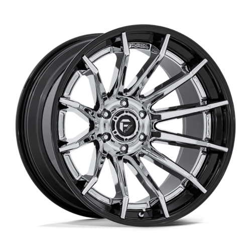 Fuel 1PC FC403 Burn 20-Inch Chrome Wheel with Gloss Black Lip, 6x135 Bolt Pattern, -18 Offset