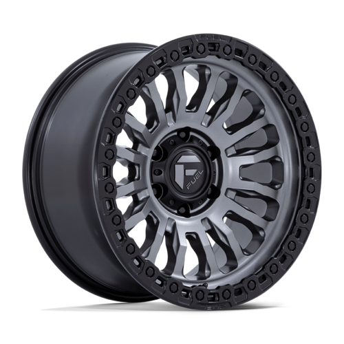 Fuel 1PC FC857 Rincon 20x10 8x180 Matte Gunmetal Wheel with Matte Black Lip