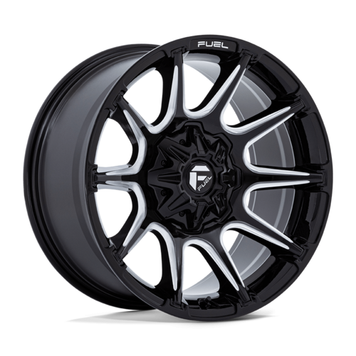 Fuel 1PC FC880 Super C 22-Inch Gloss Black Milled Wheel, 8x180 Bolt Pattern, -18 Offset
