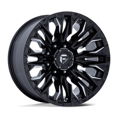 Fuel 1PC D803 Flame 20x9 Gloss Black Milled Wheel, 8x180 Bolt Pattern, +1 Offset