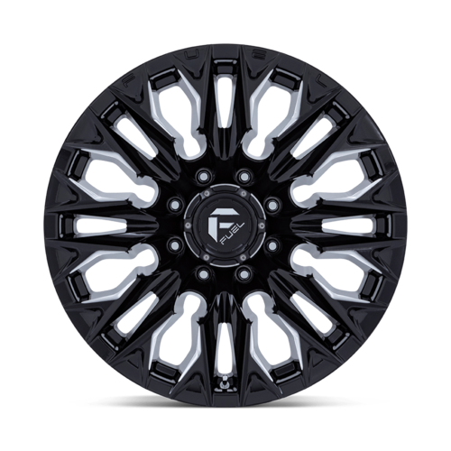 Fuel 1PC D803 Flame 20x9 Gloss Black Milled Wheel, 8x6.5 Bolt Pattern