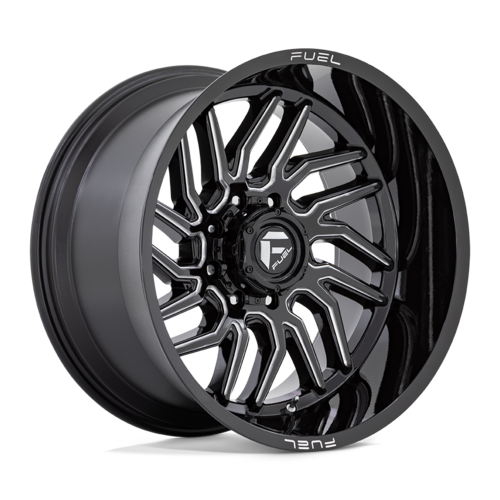 Fuel 1PC D807 Hurricane 20x10 Wheel, 8x6.5 Bolt Pattern, -18 Offset, Gloss Black Milled