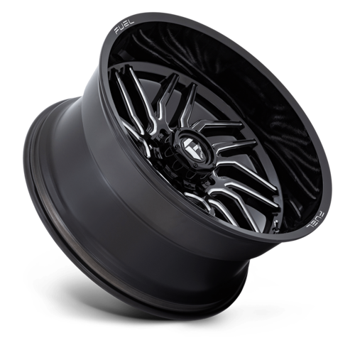 Fuel 1PC D807 Hurricane 24x12 Gloss Black Milled Wheel, 8x6.5 Bolt Pattern, -44 Offset