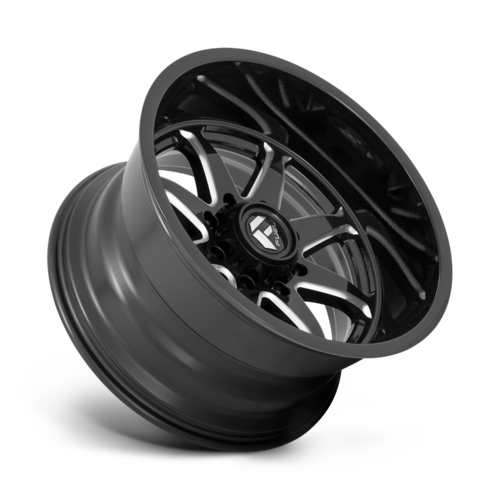 Fuel 1PC D749 Hammer 20x10 Gloss Black Milled Wheel, 8x170 Bolt Pattern, -18mm Offset