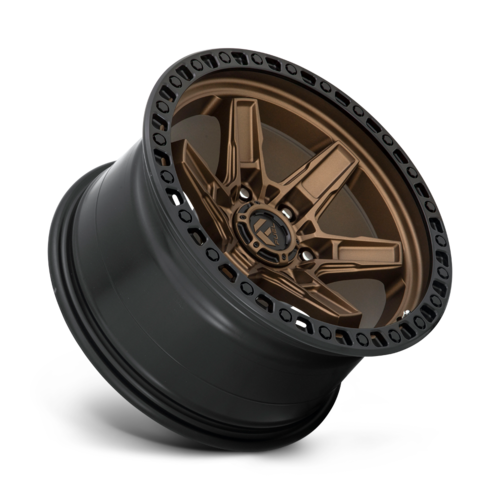 Fuel 1PC D699 Kicker 17x9 Matte Bronze Black Bead Ring Wheel, 6x5.5 Bolt Pattern, +1 Offset