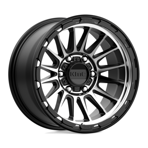 KM542 17X9 6X5.5 S-BLK MACH -12MM