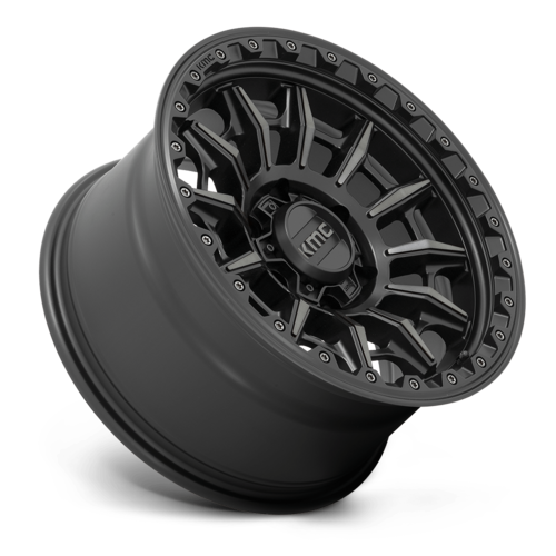 KMC KM547 Carnage 17x9 6x5.5 Satin Black with Gray Tint Wheel
