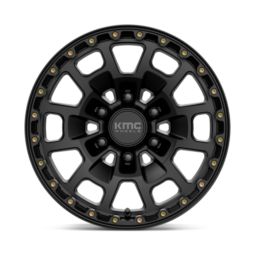 KMC KM718 Summit 17-Inch Satin Black Wheel, 6x135 Bolt Pattern, 18mm Offset