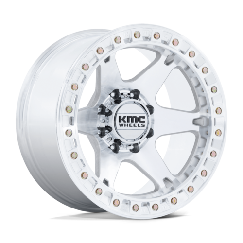 KMC KM238 VI Beadlock 20x10 Wheel, 5x127 Bolt Pattern, -48 Offset, Machined Finish