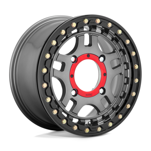 RECON UTV BL 15X7 4X137 G-MTL BLK-RG +38