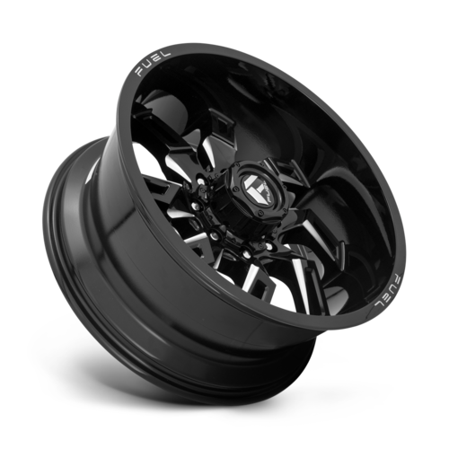 Fuel 1PC D747 Lockdown 20x10 8x180 Gloss Black Milled Wheel, -18mm Offset